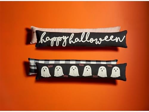 Mud Pie Halloween Glow in The Dark Rope Pillow, 35" x 7"