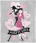 Northwest Nightmare Before Christmas Silk Touch Throw Blanket, 50" x 60", Misfit Love