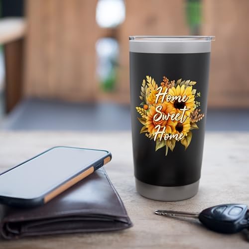 Home Sweet Home Fall Vibes Autumn Thanksgiving Stainless Steel Insulated Tumbler - Image 7