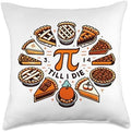 Pie Math Pun Thanksgiving Pie Till I Die Math Pun Funny Thanksgiving Graphic Throw Pillow, 18x18, Multicolor by Unknown