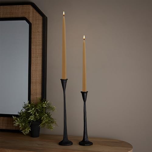 Root Candles 12-Count Unscented Hand-Dipped Tapers, 12-Inch, Beeswax Color - Image 2
