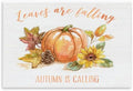 Stupell Industries Leaves Falling Autumn Calling Sentiment Pumpkin Pinecone Sunflower by StupellIndustries