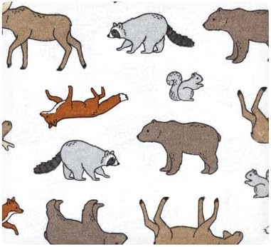 Hudson Baby Unisex Baby Cotton Poly Flannel Receiving Blankets, Animal Adventure, One Size - Image 3