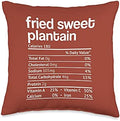 Fried Sweet Plantain Nutrition Fact Thanksgiving Christmas Throw Pillow by Unknown