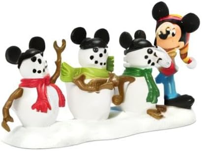 Department 56 Disney Village Accessories The Three Mousketeers Figurine, 2.25 Inch, Multicolor