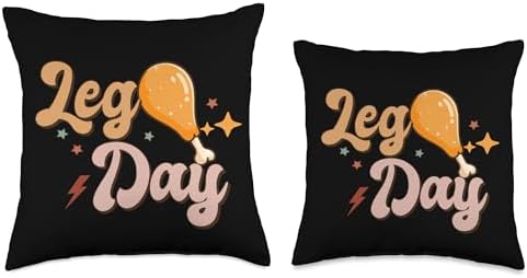 Leg Day Thanksgiving Costume Pilgrim Turkey Day Funny Womens Throw Pillow - Image 3