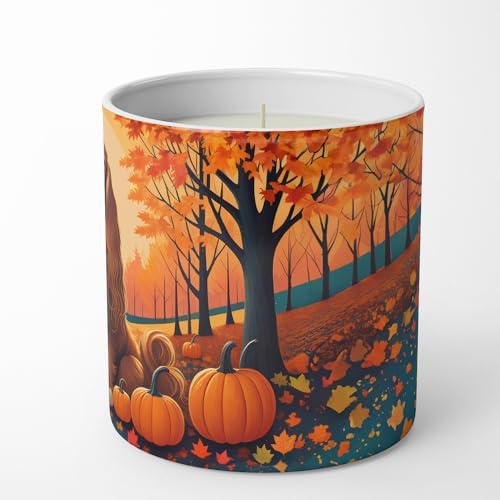 Caroline's Treasures DAC1002CDL Afghan Hound Fall Decorative Soy Candle Nature Soy Wax Essential Oil Home Decor Ideal for Bedroom Kitchen Bath Office Gift, 10 oz - Image 5