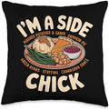 I'm A Side Chick, Grateful Thankful Blessed, Thanksgiving Throw Pillow by HadleyDesigns