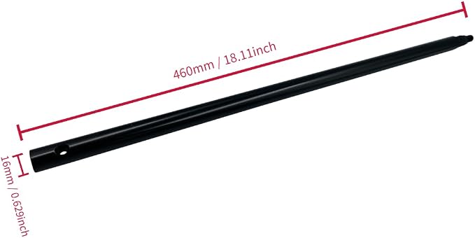738 04537A Steering Shaft Compatible with Troy-Bilt TB30R Neighborhood Rider, Craftsman Riding Mower, Bolens, Ryobi, MTD, Murray, Cub Cadet CC30, Lawn Tractor; Length 18.11 inches