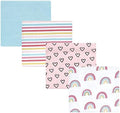 Hudson Baby Unisex Baby Cotton Flannel Receiving Blankets, Modern Rainbow, One Size by HudsonBaby