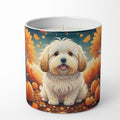 Caroline's Treasures DAC1041CDL Coton De Tulear Fall Decorative Soy Candle Nature Soy Wax Essential Oil Home Decor Ideal for Bedroom Kitchen Bath Office Gift, 10 oz by CarolinesTreasures