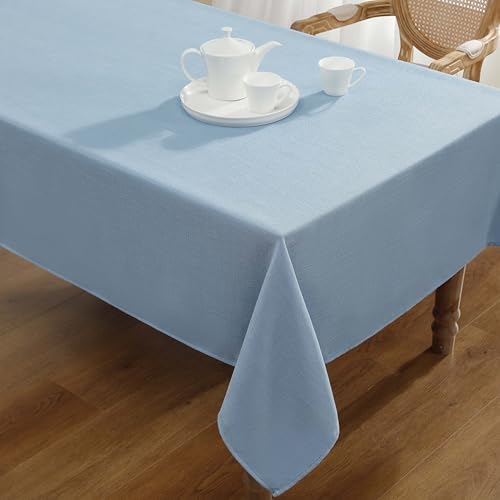 Laura Ashley Esme Decorative Tablecloth, 60" x 120", Chambray Blue - Image 2