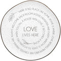 Pavilion Gift Company - Love Lives Here - 10.5" Serving Tray Platter Plate Thanksgiving Fall Serveware Friendship Family Housewarming Apartmentwarming by PavilionGiftCompany