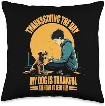 Dog Thanksgiving Thanksgiving Day Home Costume Pets Dogs Owner Turkey Throw Pillow, 16x16, Multicolor by Unknown