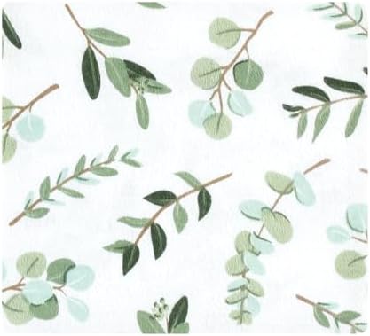 Hudson Baby Unisex Baby Cotton Poly Flannel Receiving Blankets, Eucalyptus, One Size - Image 3