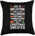 Inflation Halloween Costume Thanksgiving Christmas Throw Pillow by Unknown
