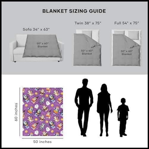 Northwest Bluey Silk Touch Throw Blanket, 50" x 70", Pup Tricks