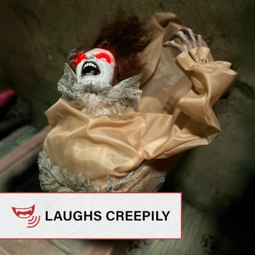 Haunted Hill Farm 3.4-Ft. Animatronic Possessed Backbend Lady