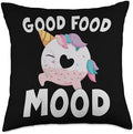 FUNNY THANKSGIVING DESIGNS Donut Costume Graphic Throw Pillow, 18x18, Multicolor by Unknown