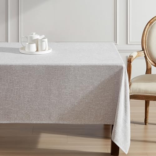 Laura Ashley Harper Tablecloth, 60" x 102", Taupe - Image 2