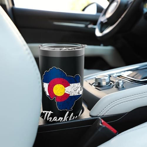 COLORADO State Flag Turkey Thanksgiving Home Celebrations Stainless Steel Insulated Tumbler - Image 6