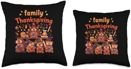 Funny Turkey Read Books Reading Happy Thanksgiving Teacher Throw Pillow - Image 3