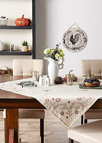 DII Fall Table Decorations Indoor Décor, Thanksgiving, Table Topper, 40x40, Autumn Wheat - Image 6