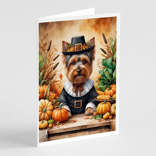 Caroline's Treasures Yorkshire Terrier Dogs Blank 5x7 Note Cards Set of 8 by CarolinesTreasures