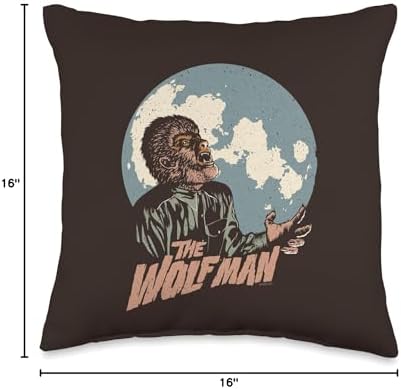 Universal Monsters Wolfman Moon Throw Pillow