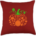 Chef Tools Pumpkin Shape Thanksgiving Autumn Job Team Throw Pillow by Unknown