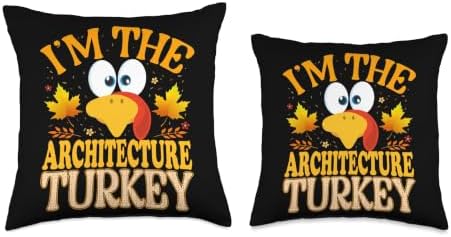 Thanksgiving Turkey I'm The Architecture Matching Throw Pillow - Image 3