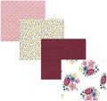 Hudson Baby Unisex Baby Cotton Poly Flannel Receiving Blankets, Blush Navy Floral, One Size by HudsonBaby