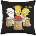 The Simpsons Trick or Treat Treehouse of Horror Halloween Throw Pillow