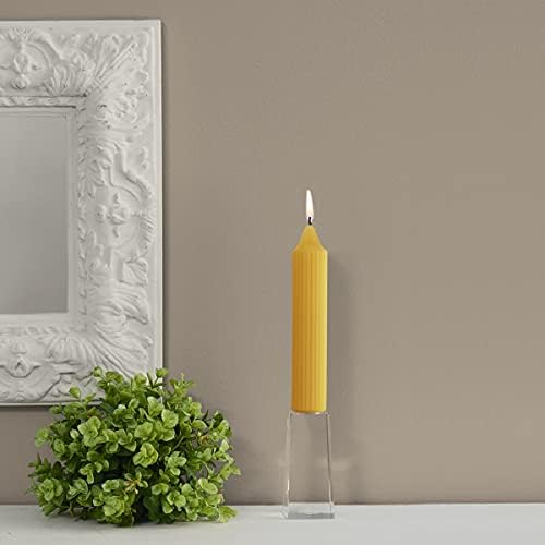 Root Candles 4-Count Unscented Grecian Collenettes, 7-Inch, Butterscotch - Image 5