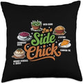 I'm A Side Chick, Grateful Thankful Blessed, Thanksgiving Throw Pillow by HadleyDesigns