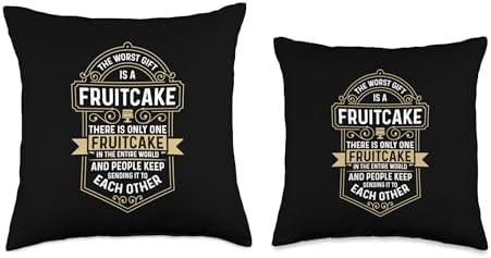 The Worst Is Loves Cooking Thanksgiving Day Fruitcake Throw Pillow - Image 3