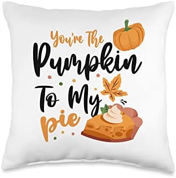 You're the Pumpkin To My Pie Thanksgiving Couples Matching Throw Pillow by Unknown