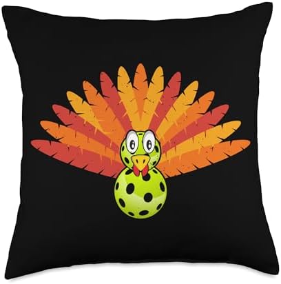 Quirky Turkey Lover Thanksgiving Fun Pattern Costume Throw Pillow by Unknown