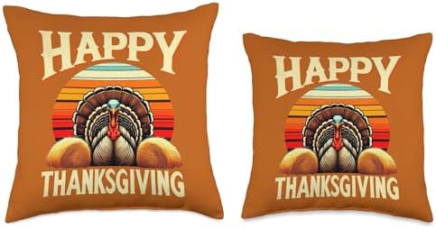 Happy Thanksgiving Throw Pillow - Image 3