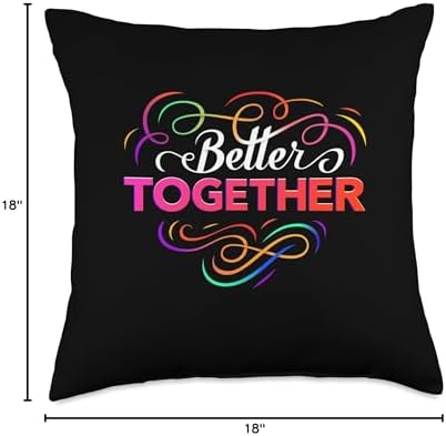 Better Together Dreamz Better Together Throw Pillow, 18x18, Multicolor - Image 4