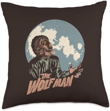 Universal Monsters Wolfman Moon Throw Pillow
