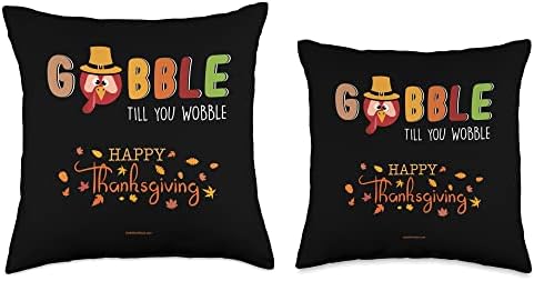 Thanksgiving Gobble Turkey Throw Pillow - Image 3