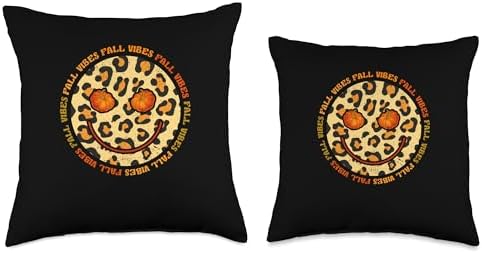 Autumn Foliage Pumpkin Decor Fall Leaves Shirt Fall Vibes Groovy Thankful Retro Hello Autumn Thanksgiving Throw Pillow, 16x16, Multicolor - Image 3