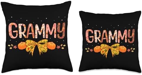 Grammy Thanksgiving Autumn Family Celebration Fall Season Throw Pillow - Image 3
