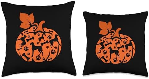 Great Danes Cute Pumpkin Shape Halloween Thanksgiving Owner Throw Pillow - Image 3