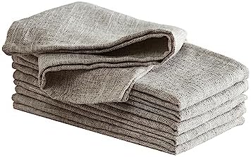 Laura Ashley Harper Set of 6 Napkins, 18" x 18", Taupe by LauraAshley