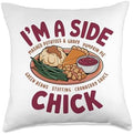 I'm A Side Chick, Grateful Thankful Blessed, Thanksgiving Throw Pillow by HadleyDesigns