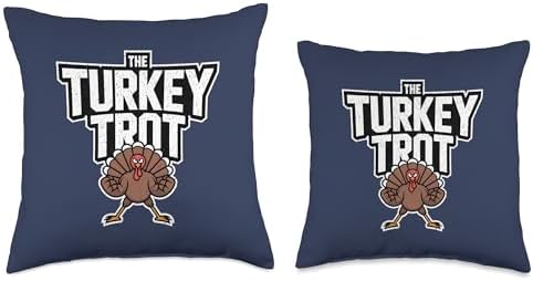 Running 67 Thanksgiving Day 5k Shirt Trot Squad 67 Turkey Throw Pillow - Image 3