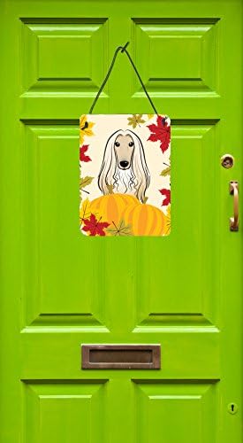 Caroline's Treasures BB2050DS1216 Afghan Hound Thanksgiving Wall or Door Hanging Prints Aluminum Metal Sign Kitchen Wall Bar Bathroom Plaque Home Decor Front Door Plaque, 12x16, Multicolor - Image 2