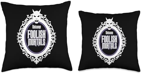 Welcome Foolish Mortals Throw Pillow